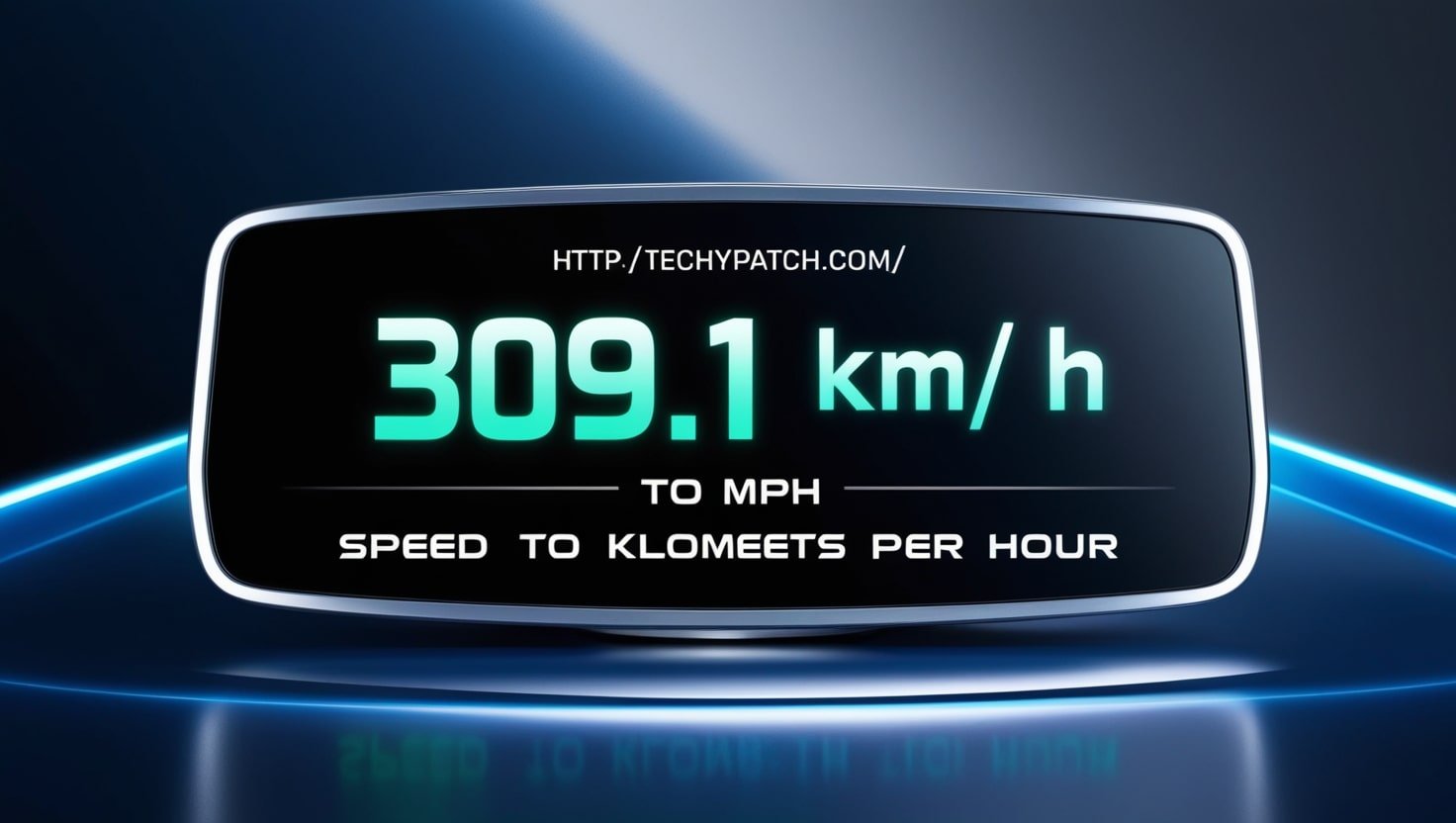 309.1 km/h to mph