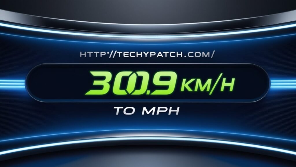 309.1 km/h to mph