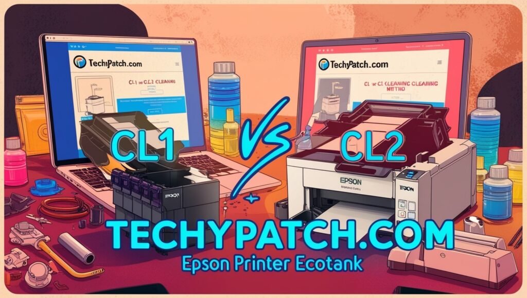 CL1 vs CL2 Cleaning Epson Printer EcoTank