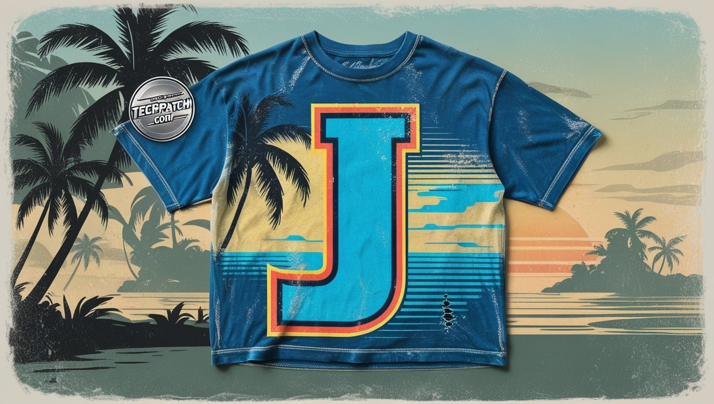 Evil-J Halftone Island T-Shirt