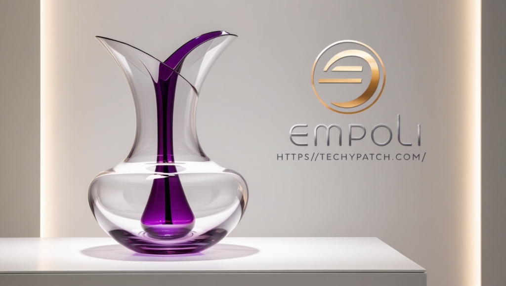 Empoli Purple Stemmed Large Glass