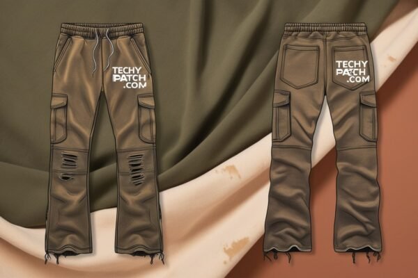 G.O.A Rustic Flared Cargo Sweatpants